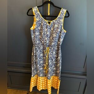 Matilda Jane Blue and Yellow Floral Midi Dress